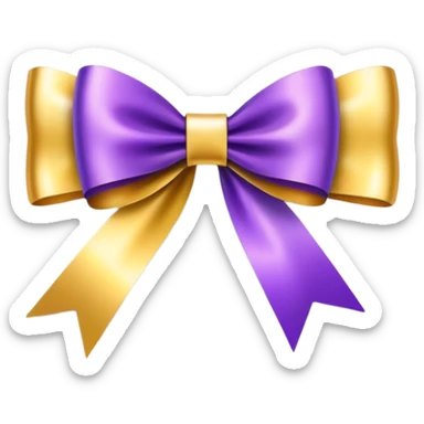 Gift card with a colorful ribbon and bow sticker
