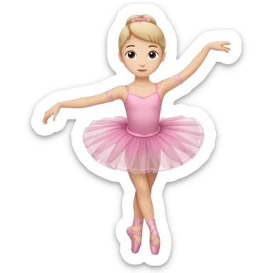 Girl ballerina emoji 2 legs sticker