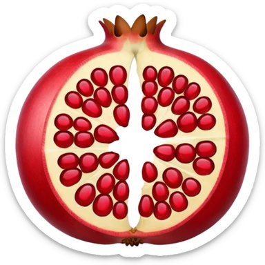 pomegranate is a fruit in the section sticker