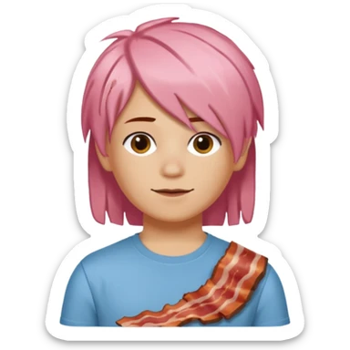 hair bacon roblox sticker
