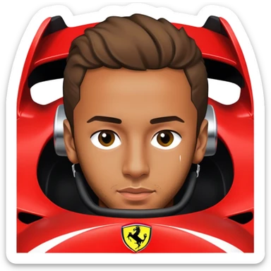 LEWIS HAMILTON IN FERRARI  sticker