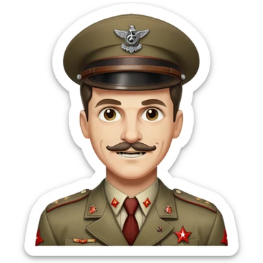 Edward Richtofen from Call of Duty Zombies with Nazi uniform and evil smile sticker