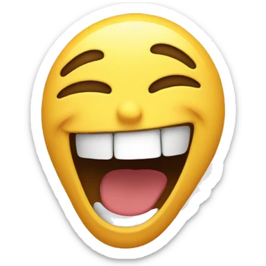 Face Trying to hold laugh in sticker