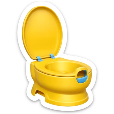 Yellow Children’s potty without a lid  sticker