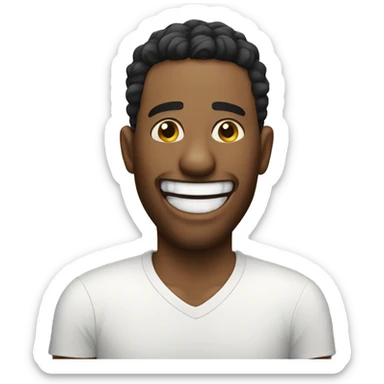 A sore laugh sticker