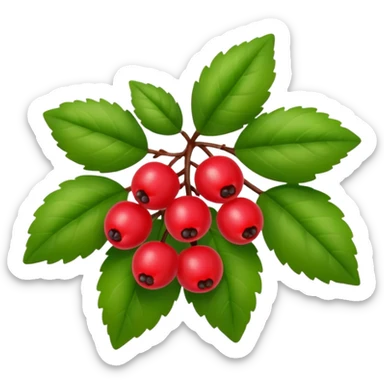 bush with a few berries sticker