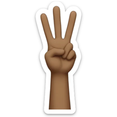 Hands holding up peace sticker