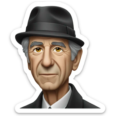 Leonard cohen compassionate sticker