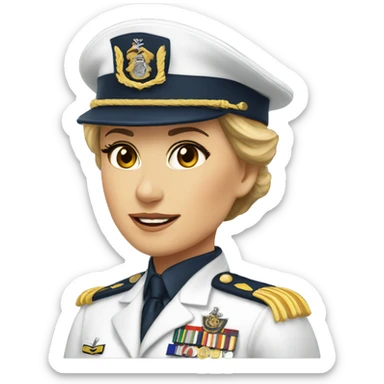 australian navy-woman lieuteant commander sticker