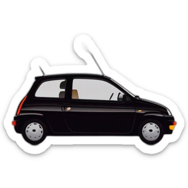 Renault twingo 1993 noir sticker