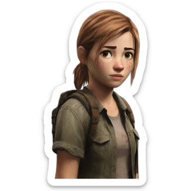 Ellie Williams the last of us sticker