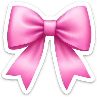 Pink pretty bow sticker