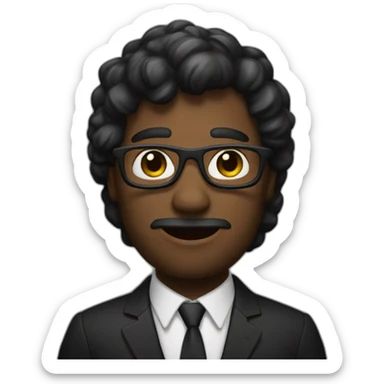 Un-noir-maigre sticker