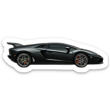 a lamborgini in a painting sticker