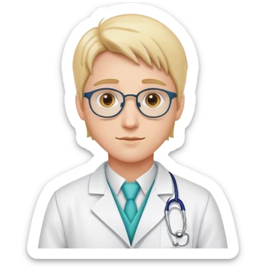 Pharmacist with lab coat sticker