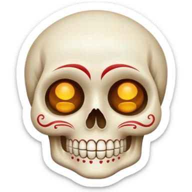 Calavera con sueño sticker