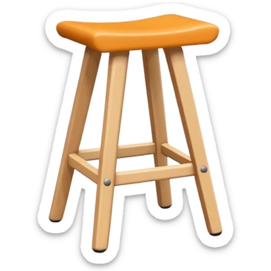 A stool in Bauhaus style sticker