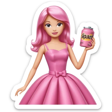 Matisse barbie slop style pink SPAM sticker