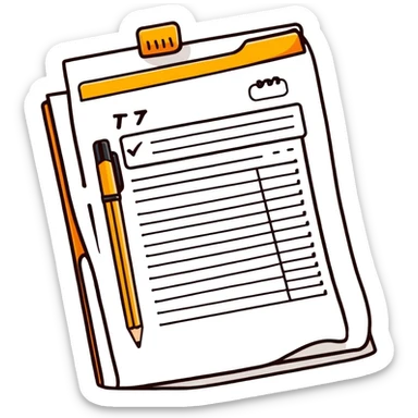 to-do list with all tasks checked off, completed checklist sticker