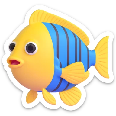 Flounder from The Little Mermaid sticker