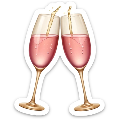 copas brindis rosa sticker