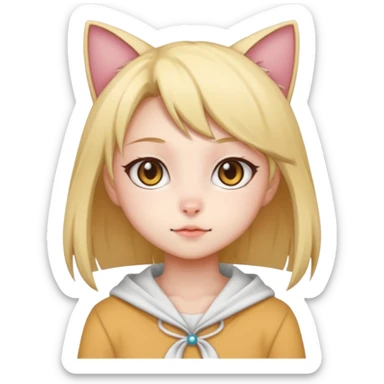 Anime cat girls  sticker