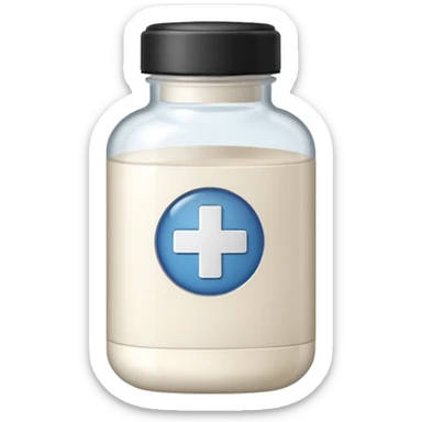 MEDICINE powder BOTTLE sticker