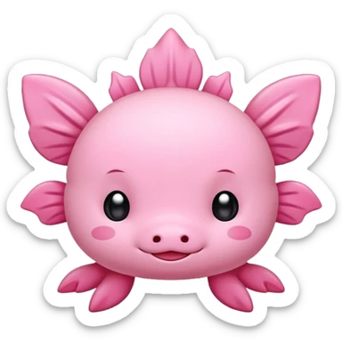 axolotl sanrio sticker