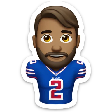 Buffalo Bills fan sticker