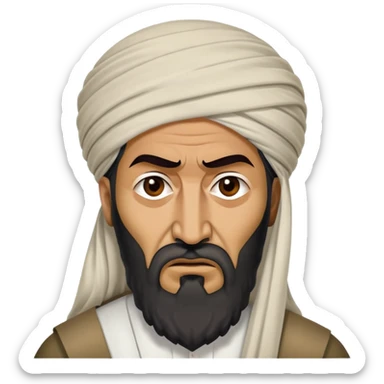 Osama bin laden angry sticker