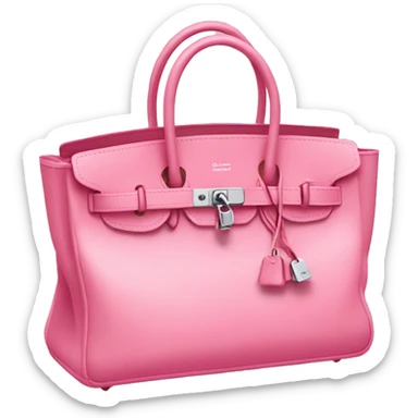 Birkin bag pink sticker