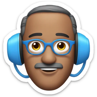 Blue AirPods Max sticker