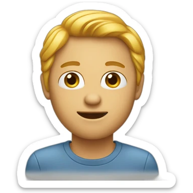 an emoji for someone giving a testimonial. it could be a person speaking with a heart shaped text box sticker