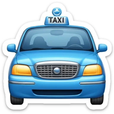 blue taxi sticker