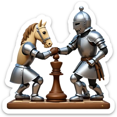 Brilliant move of chess sticker