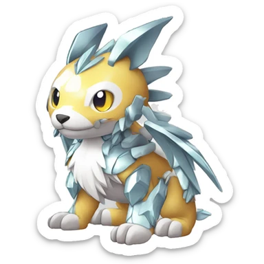 cute kawaii cool edgy shiny Digimon-Fakemon-animal full body sticker