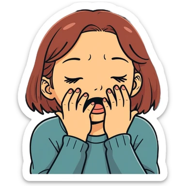 girl crying sticker