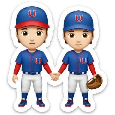 quiero dos equipos enemigos de baseball  sticker