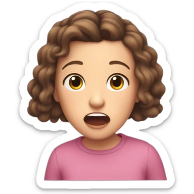 Millie bobby brown being scared of a rainbow sticker