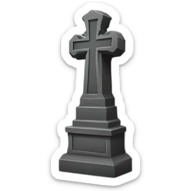 hard-to-see tombstone sticker