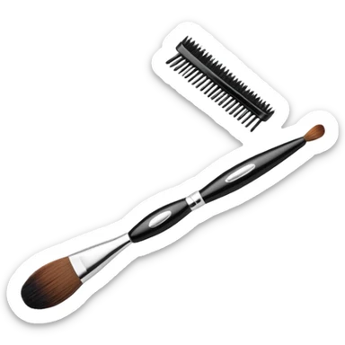 lash and brows done with a eyebrow brush without a women sticker