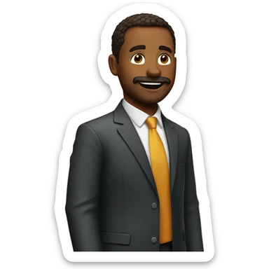 Emoji says bis morgen sticker