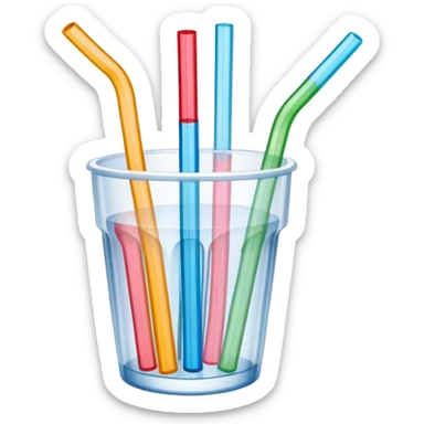 soda straws sticker