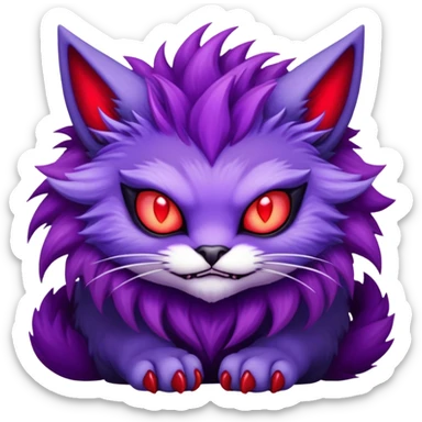 Meowster-Demon-Fakémon-Vernid-Fionbri-hybrid-creature sticker