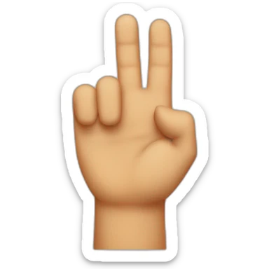 lettre L on the forehead thanks finger sticker