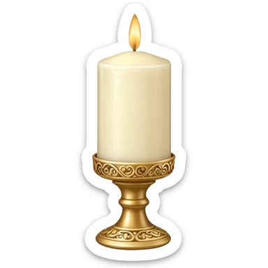Decorative Wax Candle sticker