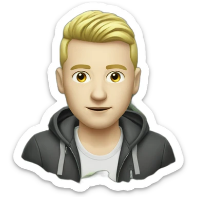 Beatmaker from Ukraine with money sticker