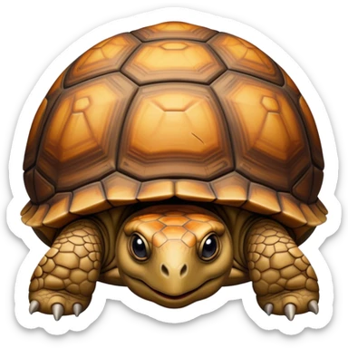 Turtoise hiding  sticker