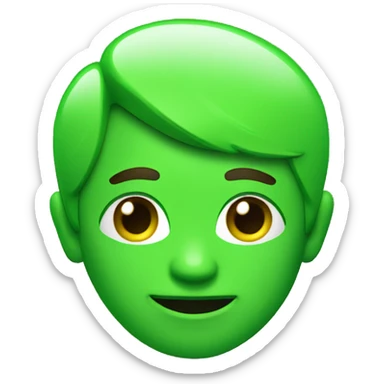 neon green click sticker