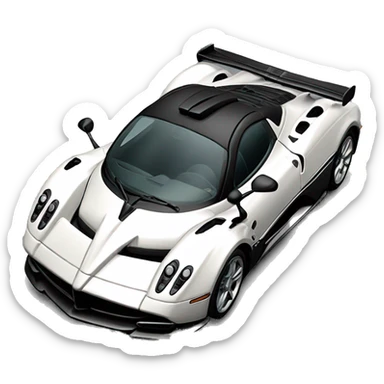 Pagani car with full carbon fit sticker